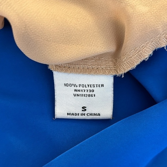 Target x Tracy Reese Blue & Tan Sequin Floral Top Size Small - Picture 6 of 6